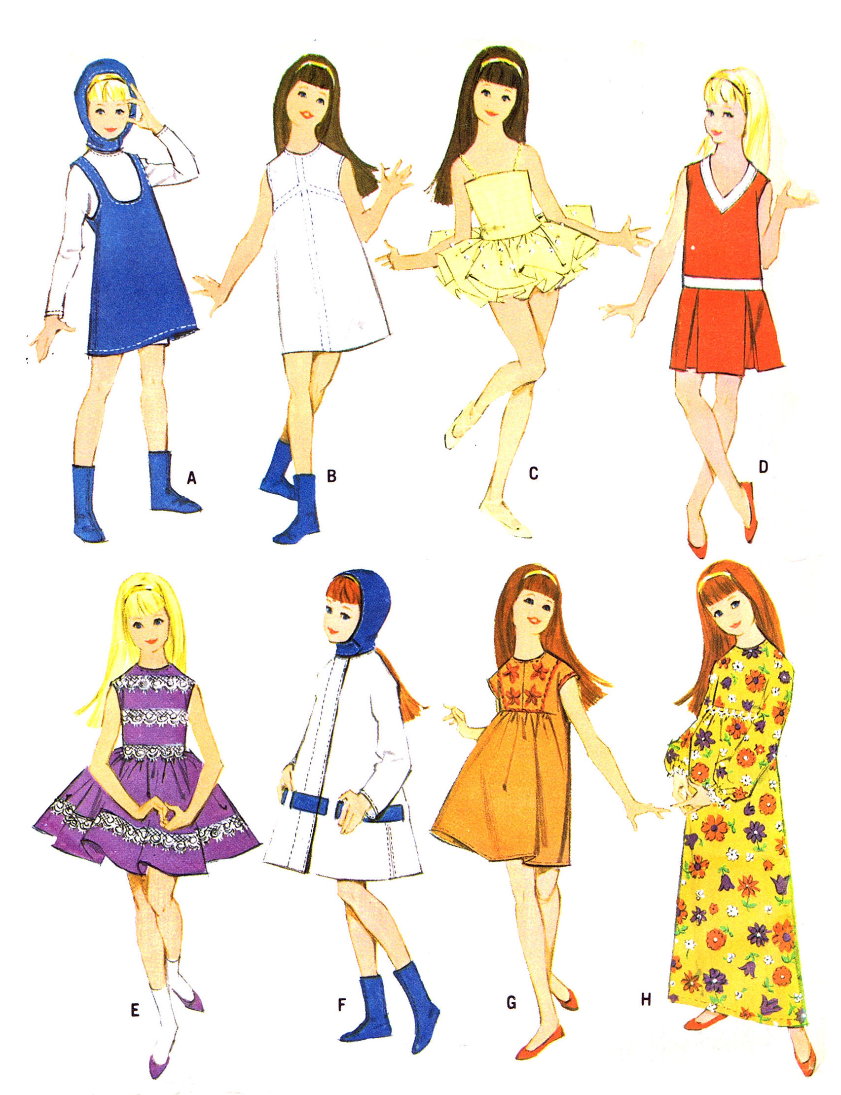 50+ Scooter & Skipper Pattern Outfits On CD (CD#3)  