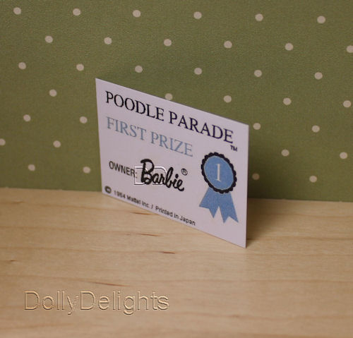 Poodle Parade Certificate #1643 (Repro)  