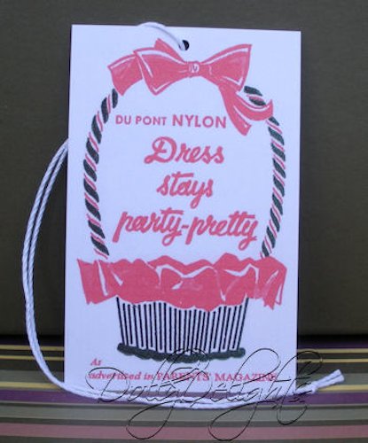 Ideal SHIRLEY TEMPLE DUPONT Dress Hang Tag  